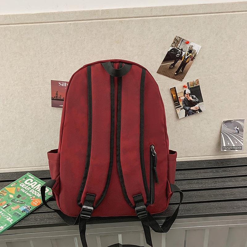 School Bag American Retro Large-capacity Simple and Versatile Printing Casual and Light Going Out Back