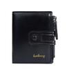 New Men's Wallet Retro Fashion Short Style Multi Card Buckle Soft Leather Clip Zipper Coin Purse
