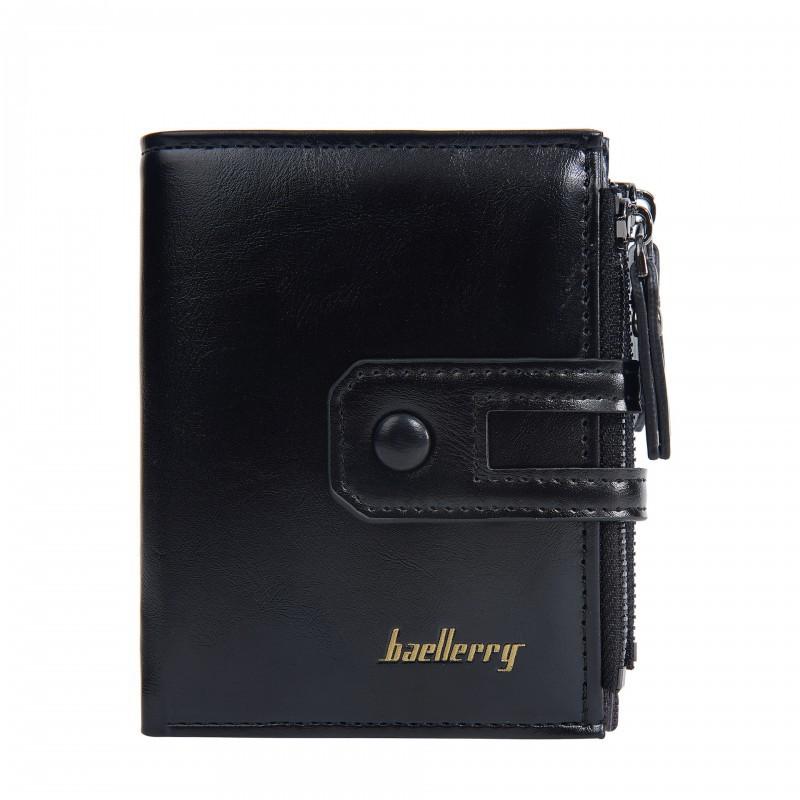 New Men's Wallet Retro Fashion Short Style Multi Card Buckle Soft Leather Clip Zipper Coin Purse
