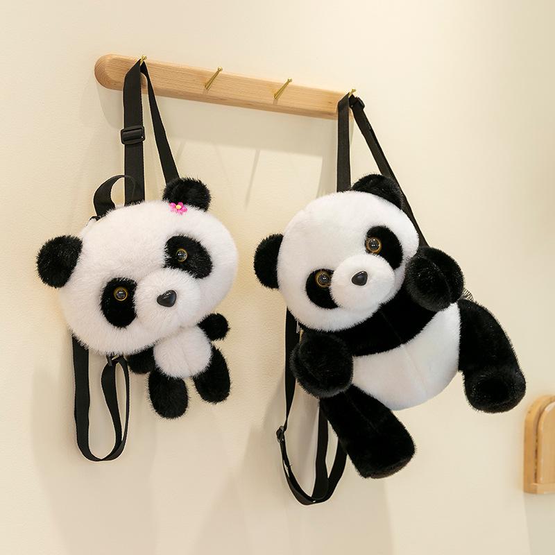 Cartoon Giant Panda Crossbody Bag & Backpack - Children's Birthday Gift