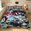 Black Butler Pattern Bedding Quilt Set Quilt Cover Pillowcase Home Birthday Gift(1 * duvet cover + 2 * pillowcase, without core)