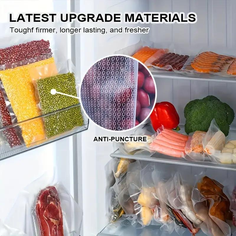 1Roll Free Vacuum Sealer Rolls - Reusable, Airtight Food Storage Bags for Freshness, Meat, Fruits, VegetablesVacuum Sealer Bag