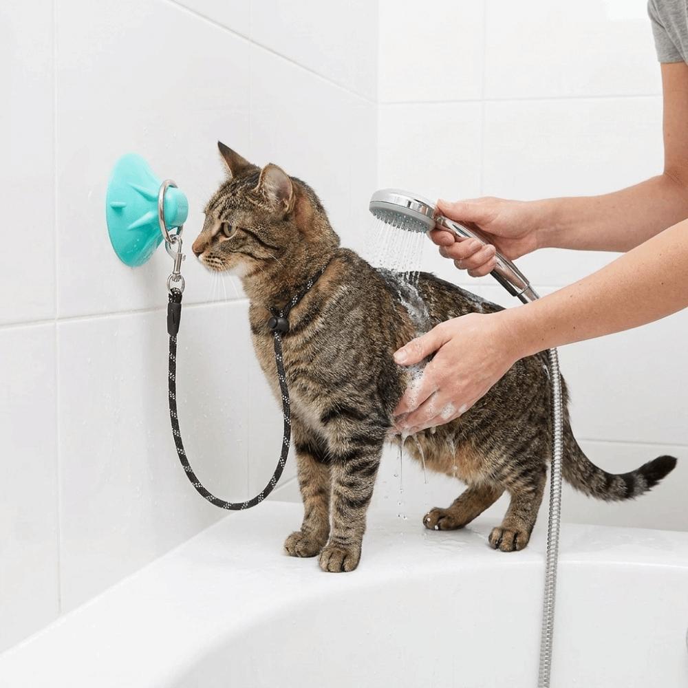 Anti Movement Pet Bath Holder Adjustable Dog Bathing Fixer Pet Shower Fixed Collar for Cats Dogs