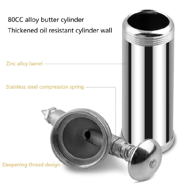 Schmierfettpressen 80CC Handölkanne Wartungswerkzeug für Fabrikausrüstung Ingenieurfahrzeugpflege