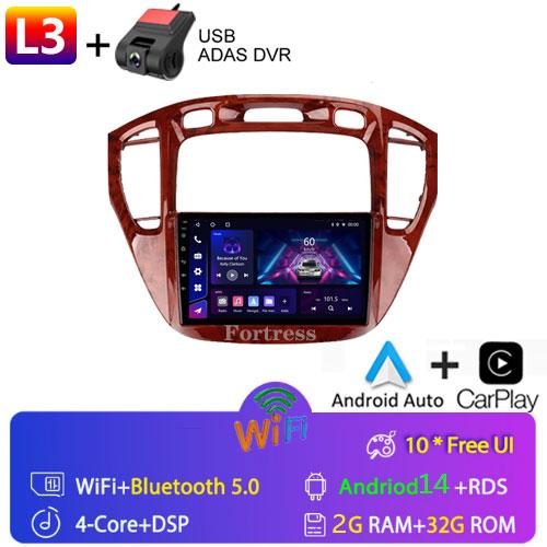 Fortress For Toyota Highlander 1 XU20 2001-2007 Multimedia Video Player Navigation Stereo 2 Din DVD Head Unit Android Car Radio