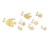 1 Set Unique Wall Sticker Waterproof Art Decoration Sea Fish Bubble