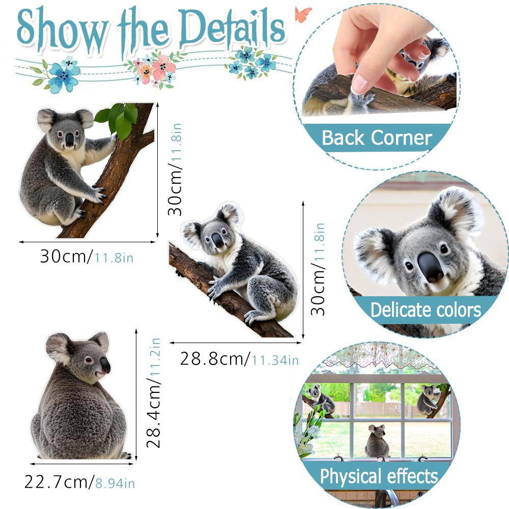 Cat Anti-Collision Window Clings Animal Decals to Prevent People and Bird Strikes on Window Glass Cling Door Decals Decor