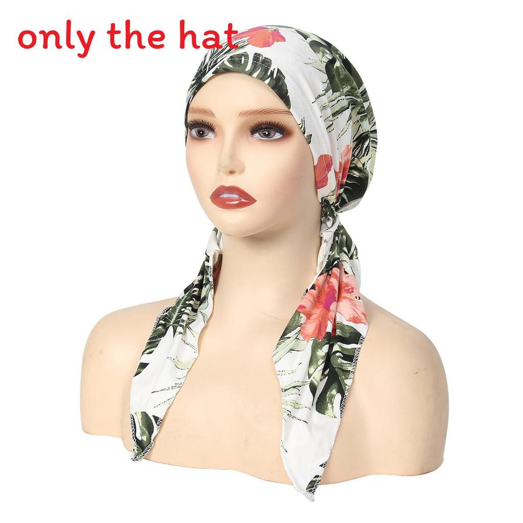 

Fashionable Hat With Flowers And Leopard Print Designfor Warmth And Sun Block Ideal For Daily Use BeigeLeaf