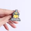 Mental im Flugmodus Emaille-Anstecknadeln Niedliche Coole Entlein-Broschen Reversabzeichen Cartoon Introvertierter Schmuck Geschenk für Freunde
