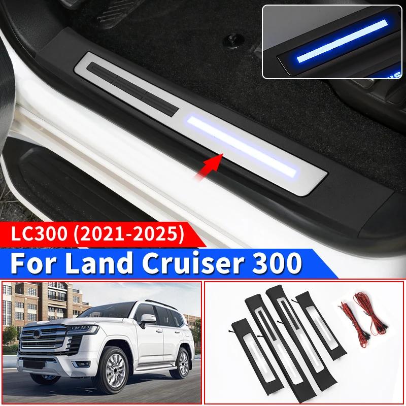 For 2021-2025 Toyota Land Cruiser 300 LED Door Sill Panel Replacement Part Lc300 Interior Modification Accessories Welcome Pedal