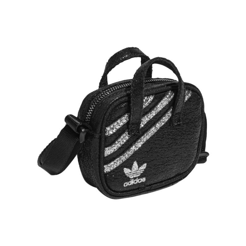 adidas Originals Polyester Cotton Blend Coin Purse, Key Pouch, Handbag, Crossbody Bag, Shoulder Bag Mini Unisex Black Adidas HB0012
