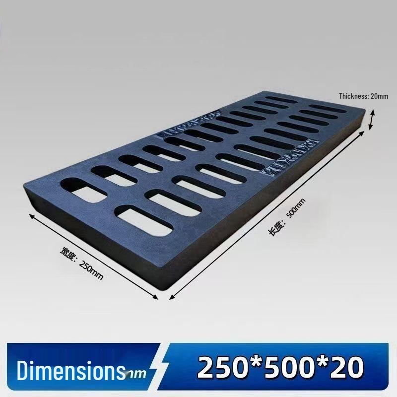 Cast Iron Manhole & Drainage Grate for Sewer/Rainwater Ditch or Courtyard.