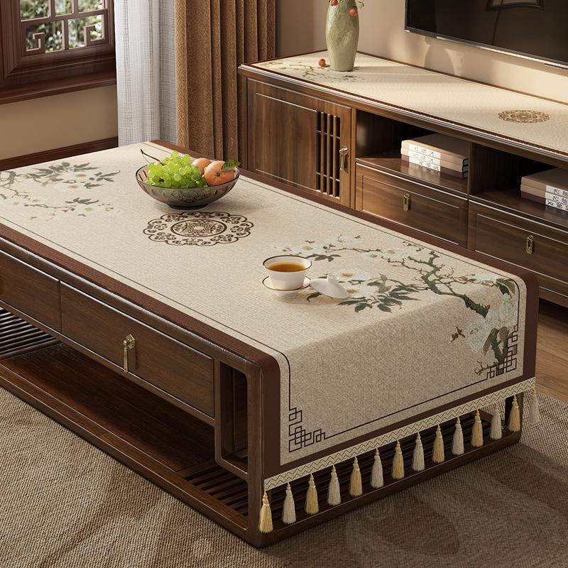 Coffee Table Tablecloth Living Room Light Luxury High-End Tv Cabinet Long Cover Cloth Dining Table Decorative Tablecloth