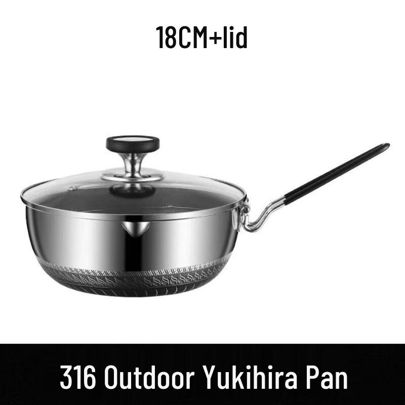 Wutuo Stainless Steel Portable Folding Frying Pan