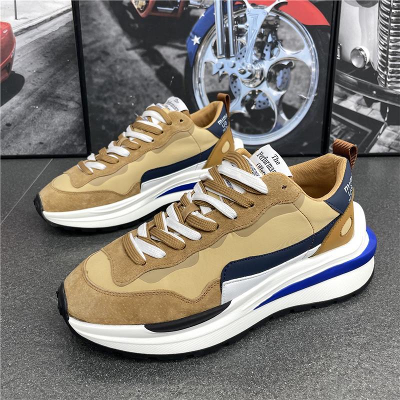 Весенне-летние кожаные вафельные туфли оригинальные папины туфли четыре сезона модные детские повседневные спортивные bc 38