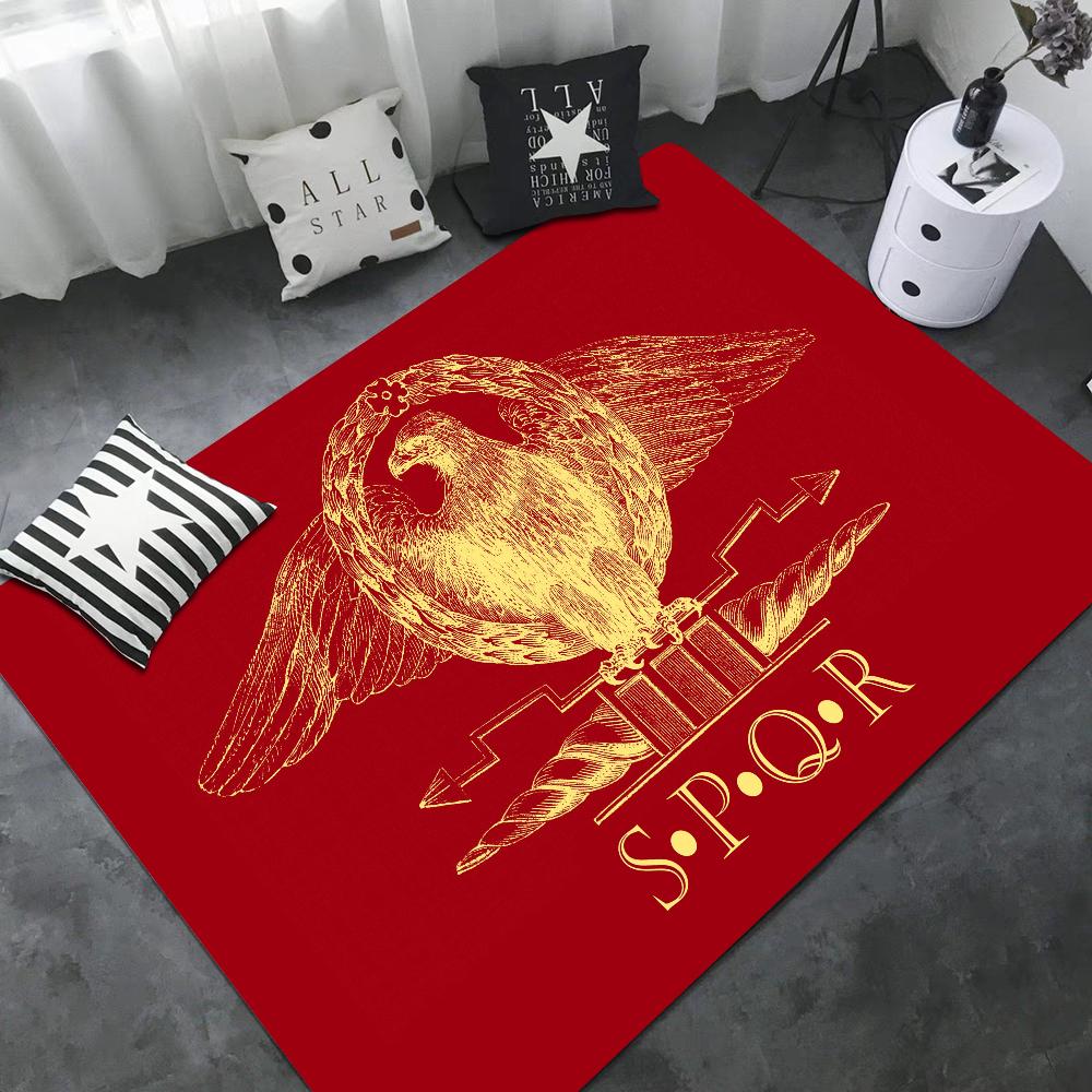 Roman SPQR Printed Floor Mat Rectangle Anti-slip Home Soft Badmat Front Door Indoor Outdoor Mat Modern Home Decor