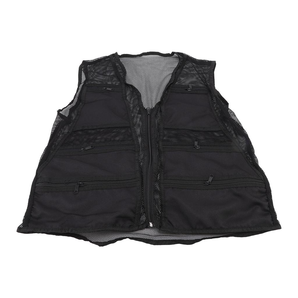 Kamizelka wędkarska Quick Dry Oddychająca lekka kamizelka do pracy na zewnątrz z wieloma kieszeniami