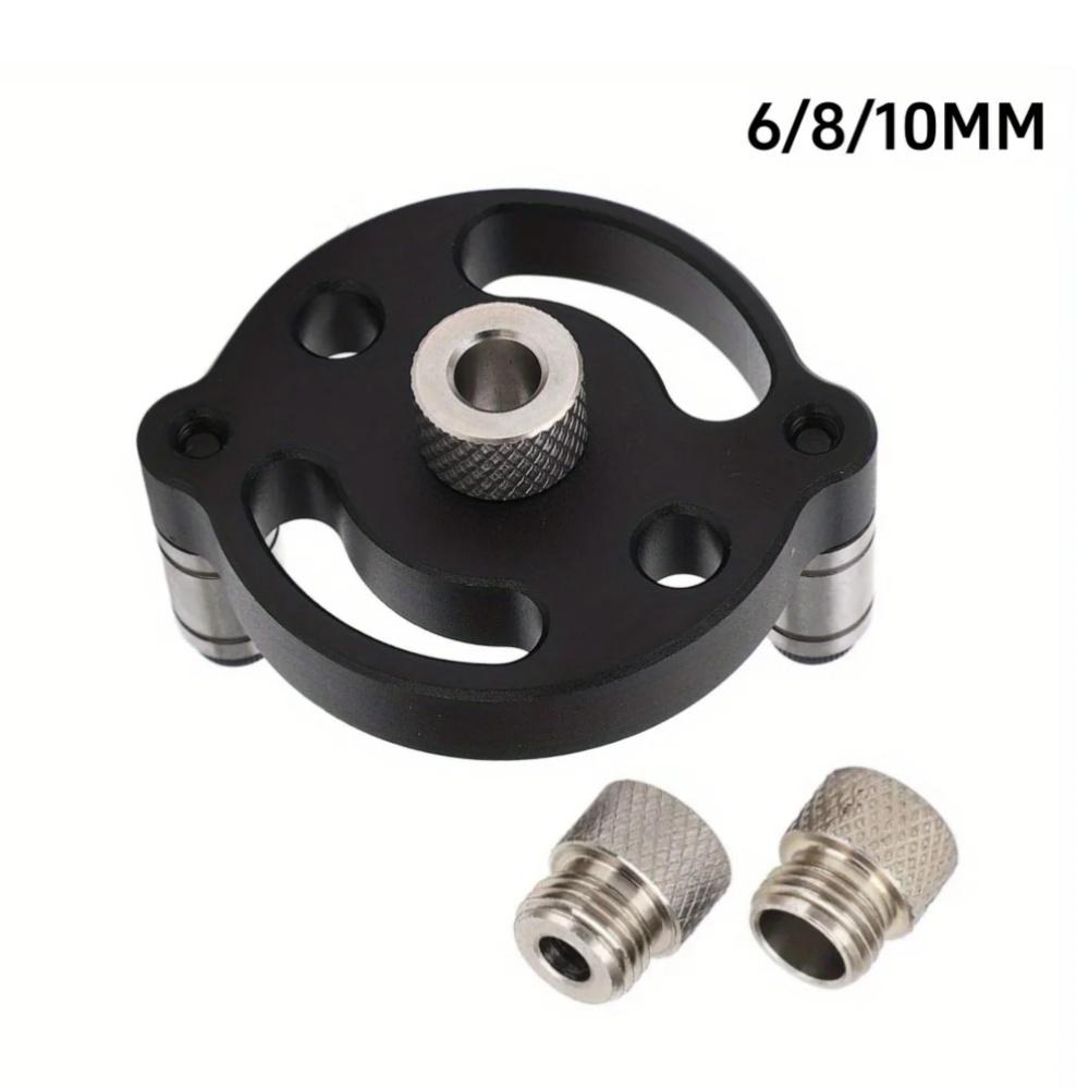 3-10mm Woodworking Self-Centering Dowel Jig Handheld Drill Guide Locator Straight Holes Wood Panel Hole Puncher Locator Tool