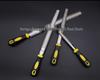 Hongyu Large Diamond Alloy Steel File Set: Flat, Triangular, Semi-Circular