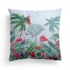 Floral Print Pillowcase, Home Peach Skin Velvet Material Sofa, Car Office Bedside Pillow and Cushion Cover