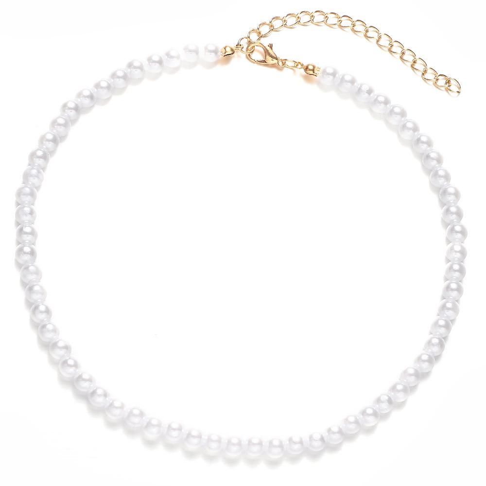 Collana Trendy con Ciondolo a Cuore per Donna - Catena Minimalista per la Clavicola con Chiusura OT per uno Stile alla Moda