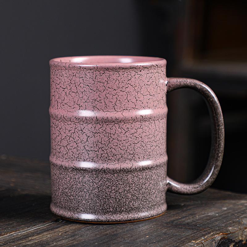 Kiln Oil Bucket Cup Large Capacity Ceramic Mug Creative Coffee Mug