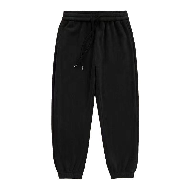 Pile pesante a grana Ao double-face Pantaloni invernali in velluto plus Stesso stile uomo e donna Pantaloni larghi taglia grande con lacci Pantaloni caldi casual