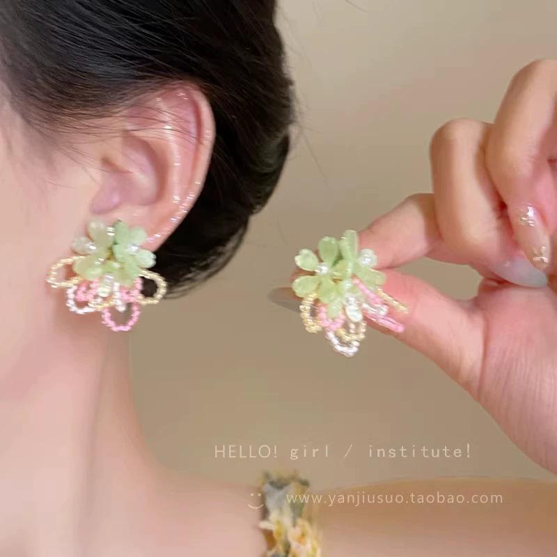 

2025 High-End Silver Flower Earrings - Spring & Summer Collection for Women