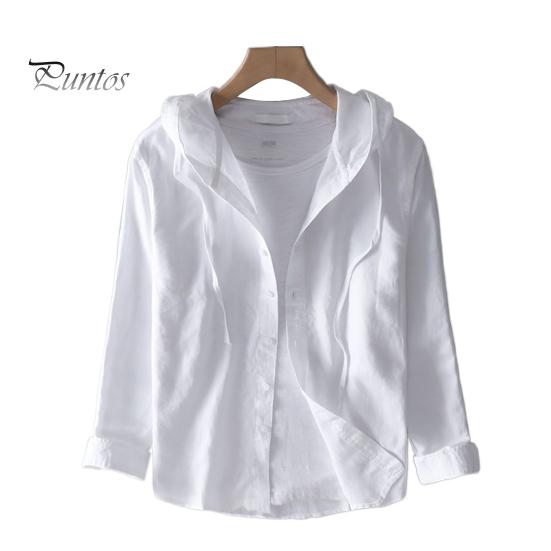 

Мужская рубашка с защитой от солнца, однобортный полосатый кардиган с капюшоном и длинными рукавами, свободная повседневная рубашка с защитой от УФ-лучей большого размера M белый