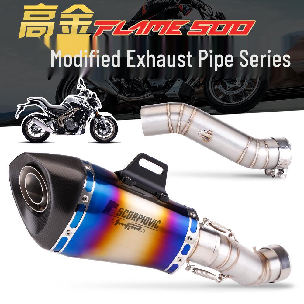 Gaokin Flame500 Exhaust 51mm Mid-Section Connector Modification