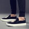 Modne Luksusowe Wsuwane Męskie Buty Deskorolkowe Projektant Miękka Podeszwa Casualowe Outdoorowe Męskie Sneakersy Modne Haftowane Męskie Mokasyny