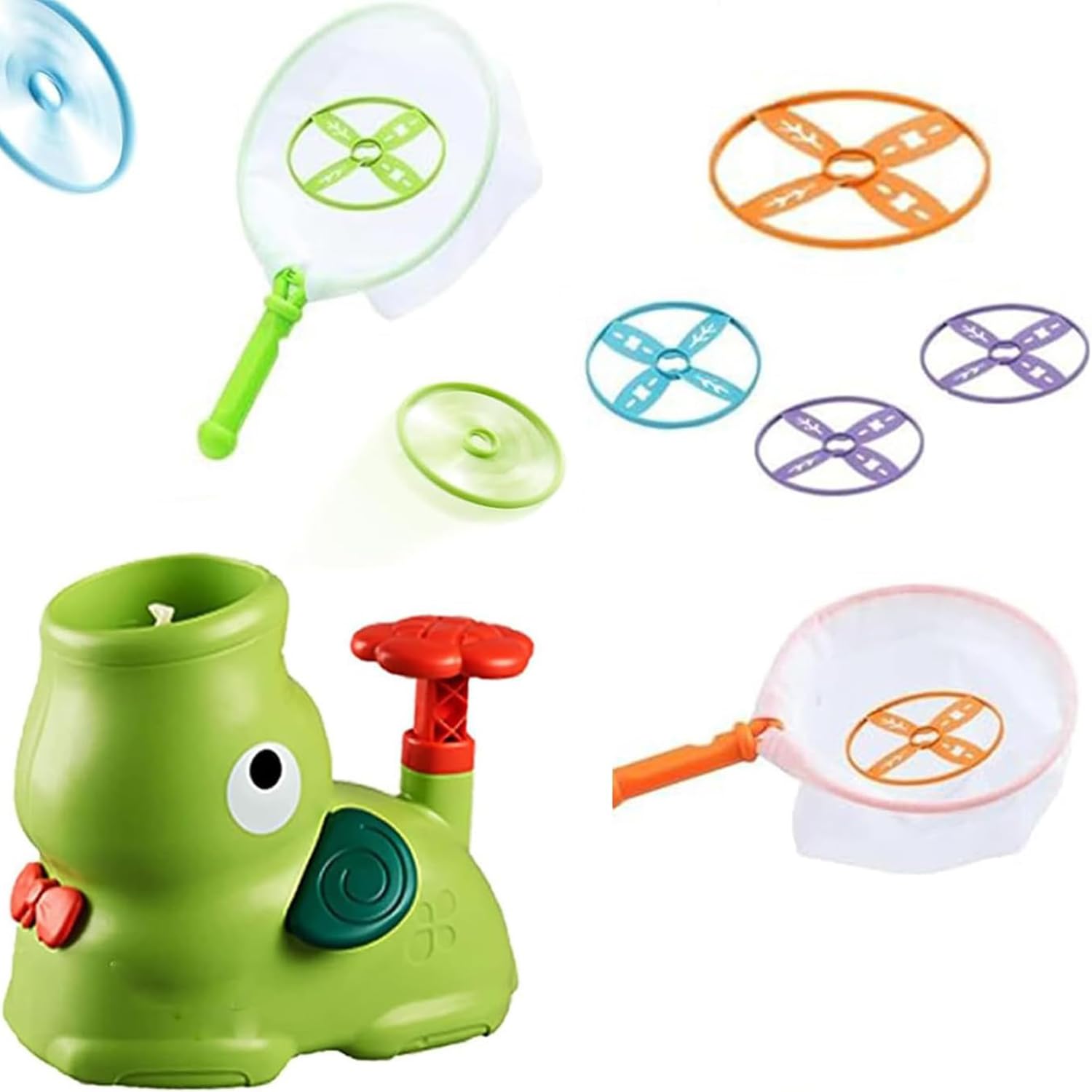 Lyyxjsltd Flying Disc Toy Flying Flying Plastic Flying Rotating Propeller Gift 12-Piece Set, Saucer, Pop-Up UFO, Saucer, Dragonfly, Dragonfly, Fairy,