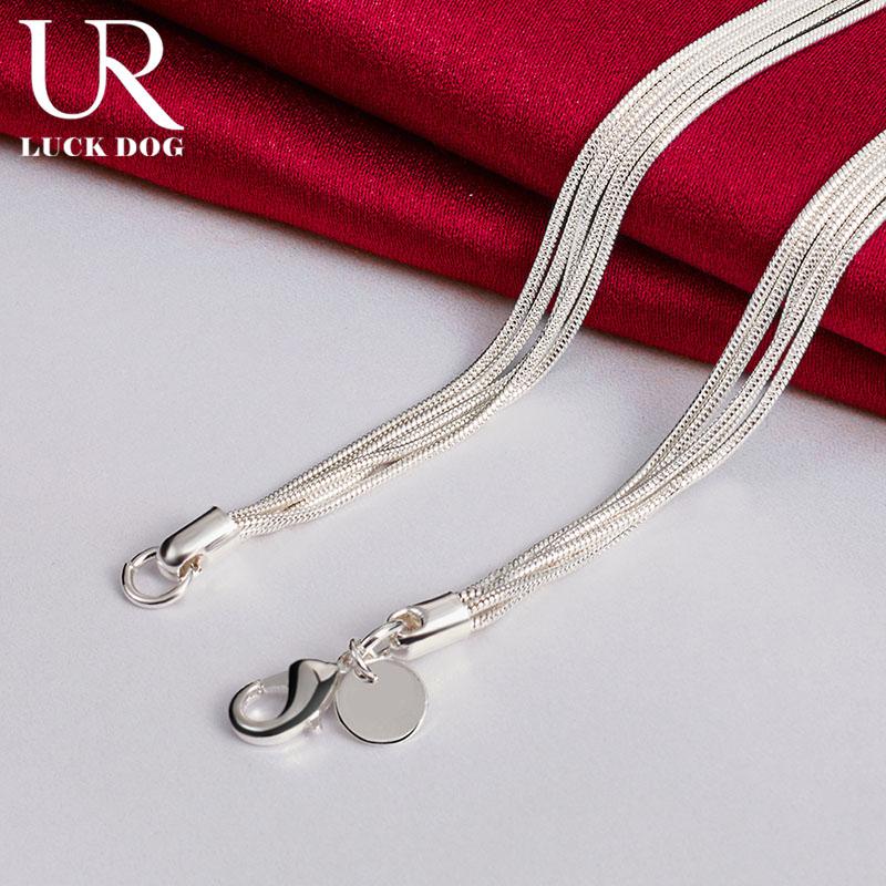 Collier papillon en chaîne serpent en argent sterling 925, bijoux de mariage à la mode