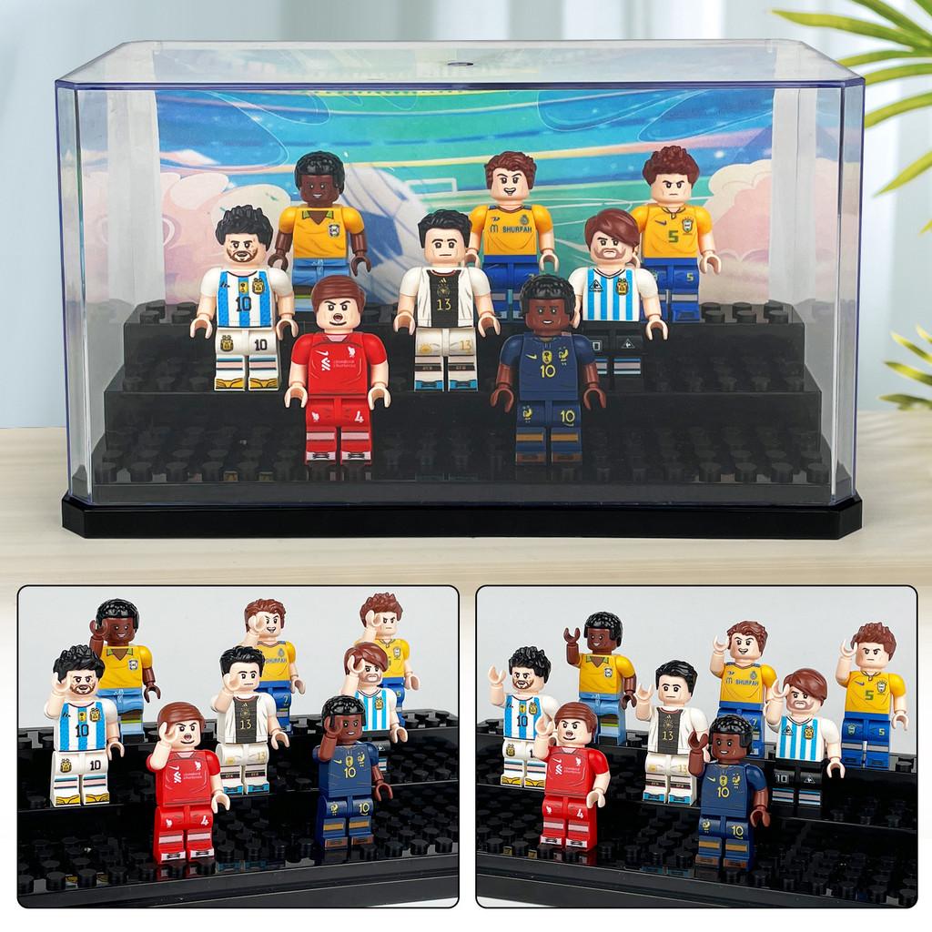 Building Block Display Case With Acrylic Transparent Dustproof Cover For Storage And Diy Projects