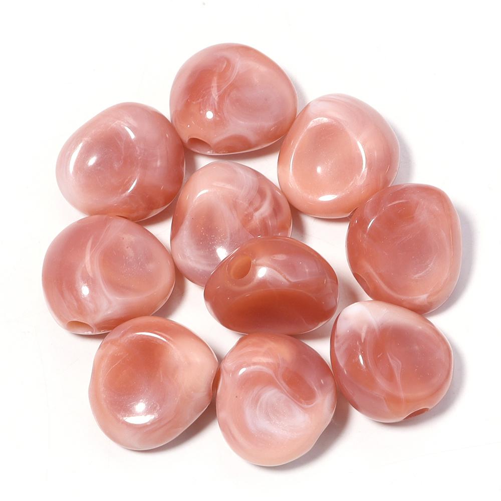 10pcs/lot Irregular Acrylic Beads Dual Color Loose Spacer Beads For Jewelry Making DIY Bracelet Nacklace Earrings Accessories