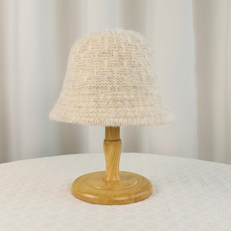 

Зимняя уличная теплая защита ушей шляпа рыбака женская шляпа-ведро шляпа-таз шляпа для большой головы бежевый