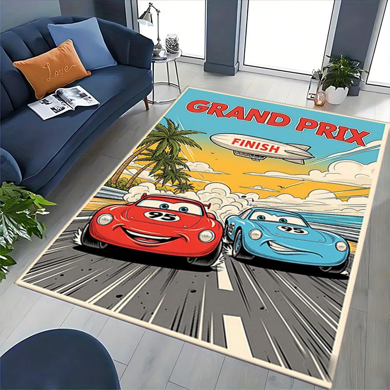1pc Mcqueen Carpet Rug for Bedroom Living Room Decor Sofa Home Game Area Rug Non-slip Floor Mat. D073001