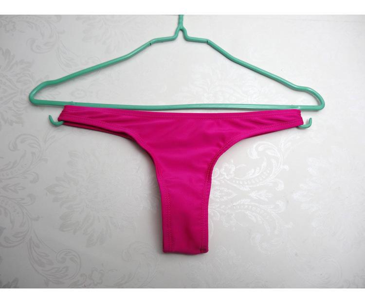 Европейские и американские женские плиссированные стринги-бикини: Сексуальные разноцветные плавки от купальника 2XL красный