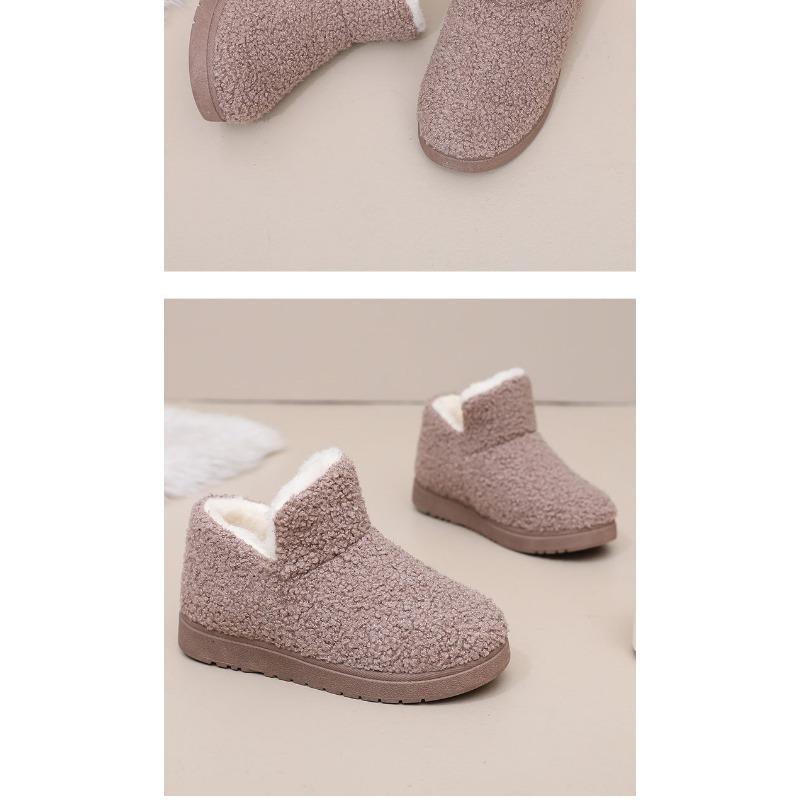 2025 Winter New Arrival Women's Cotton Slippers Home Warmth Slip-Resistant Fleece-Lined Thickened Mom Snow Boots