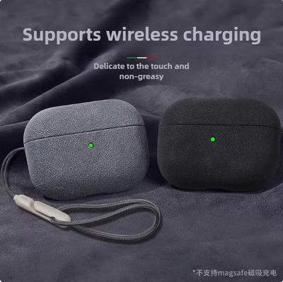 Étui de protection applicable pour Airpodspro3 Airpods4 Étui pour écouteurs à rabat en fourrure