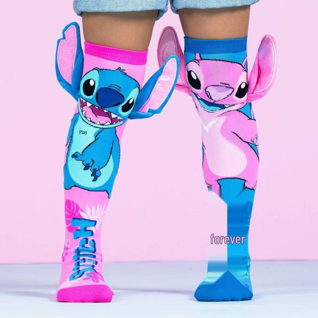 3D Cute Kids' Mid-Calf Socks - Mickey, Minnie & Rabbit Designs