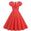 IHUASU Fashion Summer Spring Short Sleeve V-Neck Casual Dresses