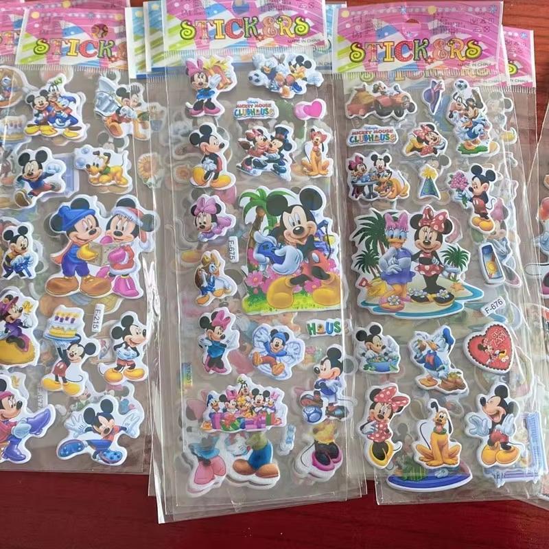 MINISO 12 SZT. Urocze Naklejki Myszka Miki Minnie dla Dzieci Urocze Naklejki Anime Bagaż Notatnik Scrapbooking Naklejka Gorąca Sprzedaż