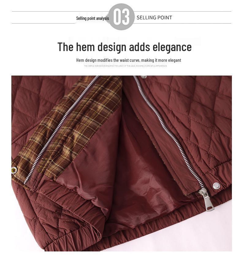 New Winter Lapel Cotton Coat for Middle-Aged Women: Casual Short Jacket for Mothers and the Elderly