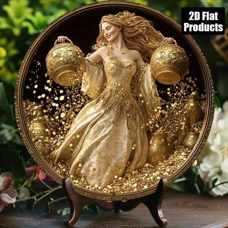 Decorative Metal Wall Art Sign 20x20 Cm Tin Painting