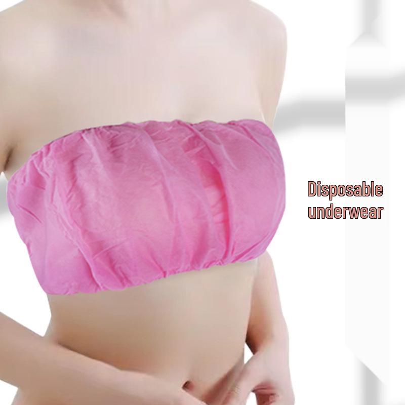 Set de Sujetador y Ropa Interior Desechables de Tejido No Tejido para Salón, Empaquetado Individualmente para Sauna y Spa