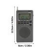 Digital Multiband Radios With NOAA Alerts Sleep Function Temperature Display 1000mAh Battery 3.5mm External Antennas Port