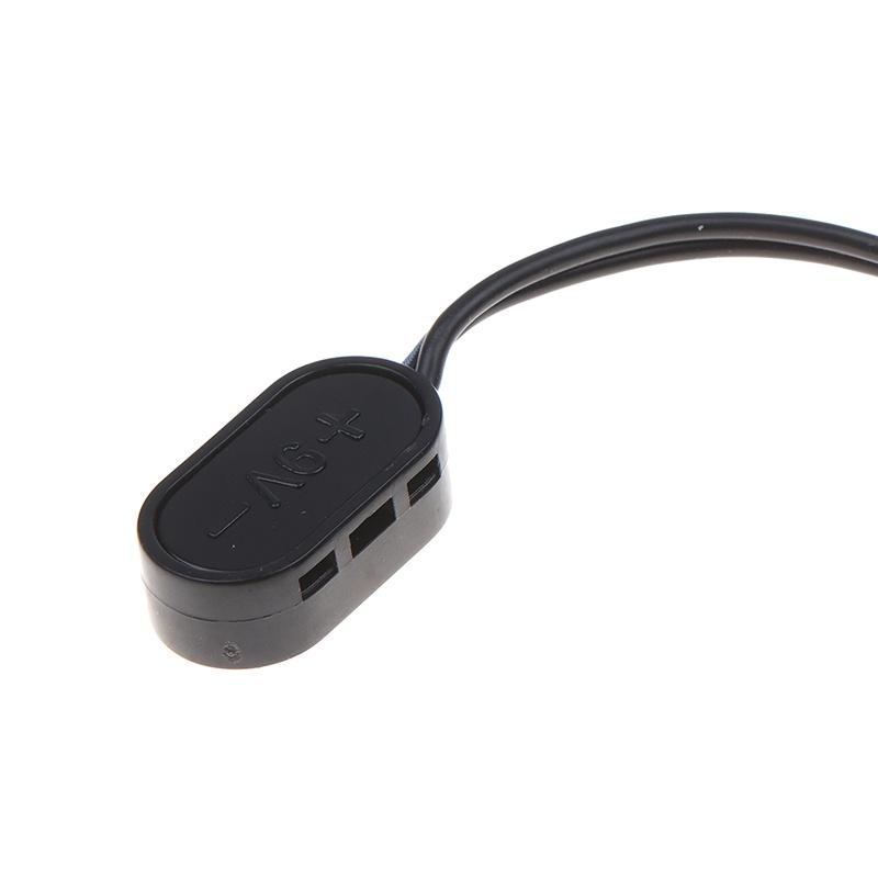 Effect Pedal 9V Battery Clip Converter Male Dcjack Plug Power Cable Snap Connector For Guitar Effect Pedal Battery Power Adapter