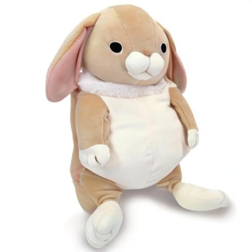 Shinada Global Mochi Series Mochi Rabbit Lop-Eared Beige (L) 22 X 22 X 30 Cm Plush Rabbit Animal MOUS-0350RBE