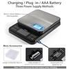 Large Kitchen Scale with 0.1g/0.001oz High Precision 5kg/11lb Bakery Scale with Percentage Function USB Rechargeable Full-View